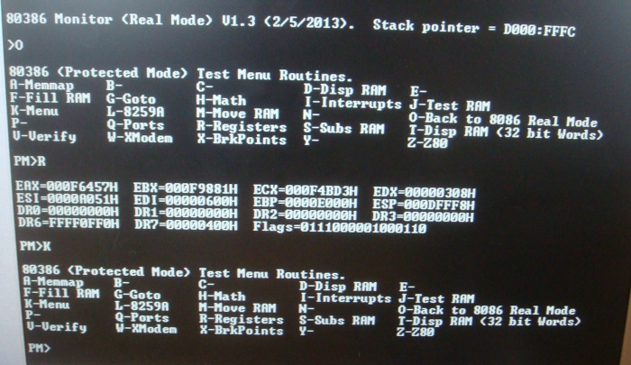 80386 Menu
