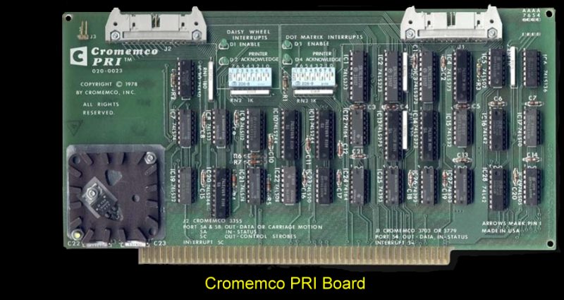 Cromemco PRI Board