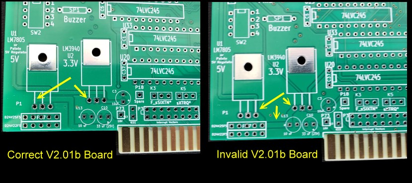 Correct V2.1b Board