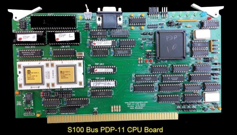 S100 Bus PDP11 CPU Board