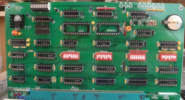 Board before adding chips