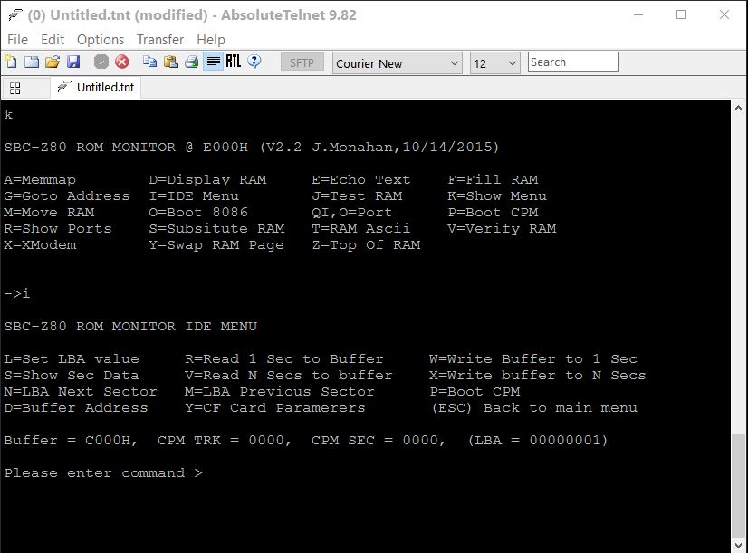 Telnet Window