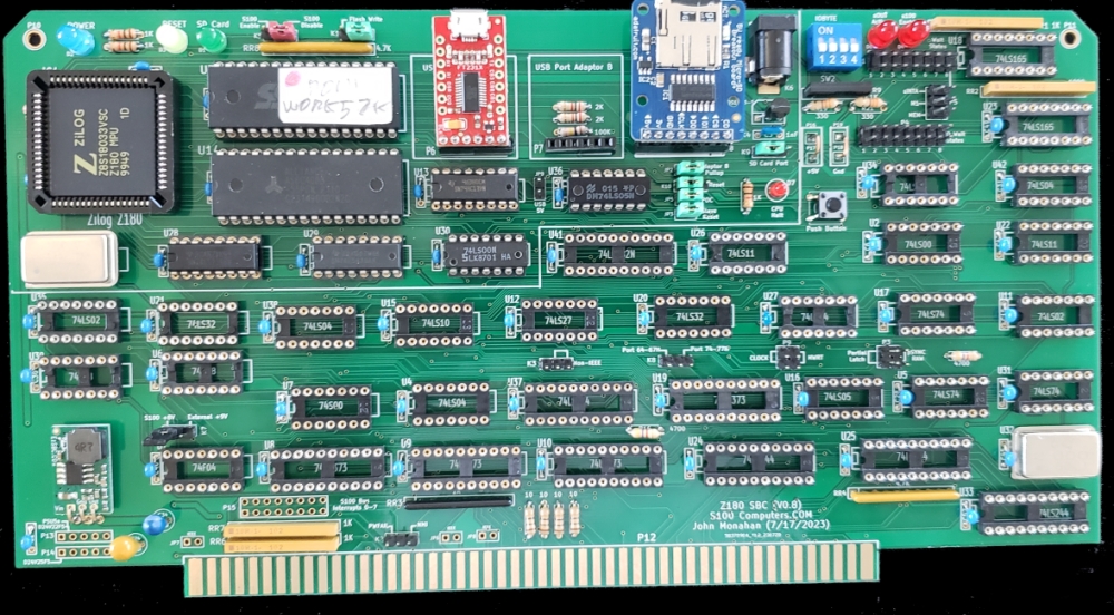 Z180 SBC V0.8 (Sockets)