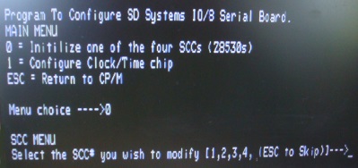 SIO8 menu