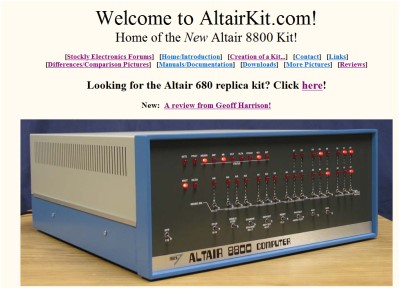 Altair kit Web Site