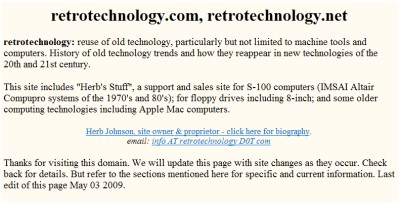 Reterotechnology Web Site